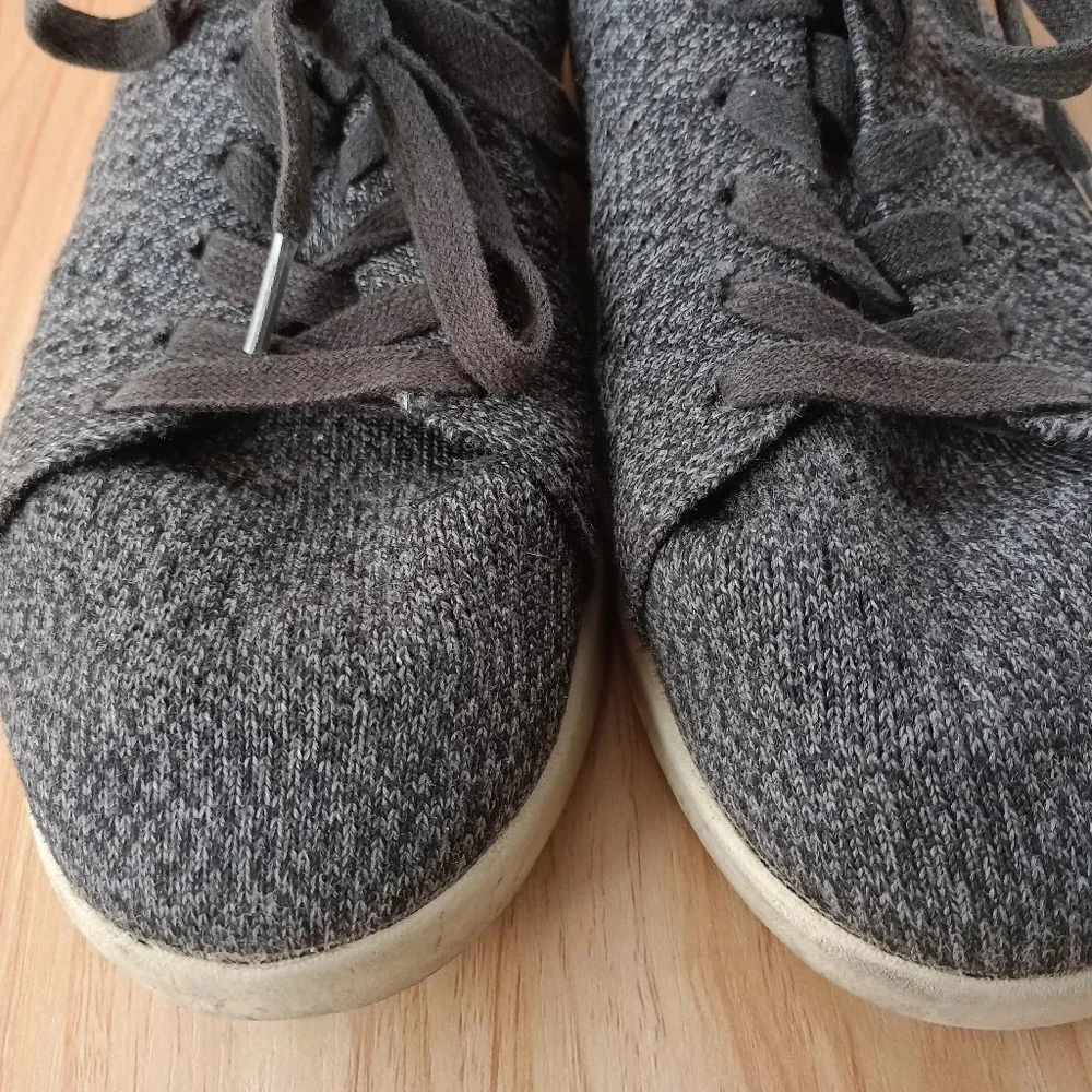 WOOLLOOMOOLOO Darwin Gray Wool Lace Up Sneakers Shoes Size 39 EU 8-8.5 US